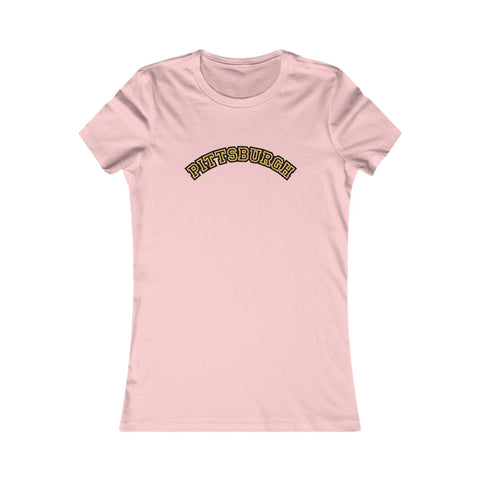 Pittsburgh Block Letters - Women's Favorite Tee T-Shirt - YinzerShop