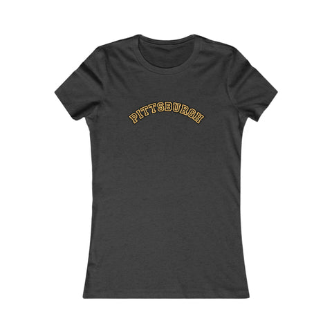 Pittsburgh Block Letters - Women's Favorite Tee T-Shirt - YinzerShop