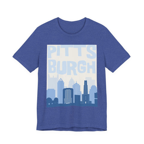 Pittsburgh Blues - Unisex Jersey Short Sleeve Tee T-Shirt - YinzerShop
