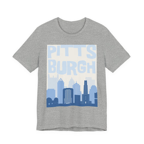 Pittsburgh Blues - Unisex Jersey Short Sleeve Tee T-Shirt - YinzerShop