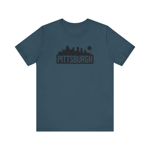 Pittsburgh Bold Skyline T-Shirt - Unisex bella+canvas 3001 T-Shirt - YinzerShop