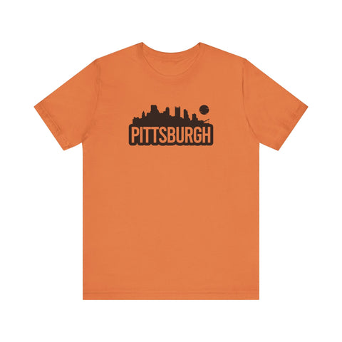 Pittsburgh Bold Skyline T-Shirt - Unisex bella+canvas 3001 T-Shirt - YinzerShop