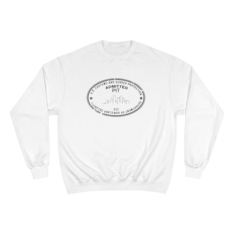 Pittsburgh Border Stamp - Champion Sweatshirt Sweatshirt - YinzerShop