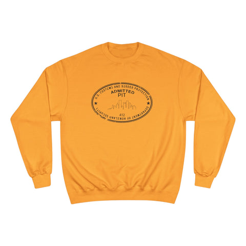 Pittsburgh Border Stamp - Champion Sweatshirt Sweatshirt - YinzerShop