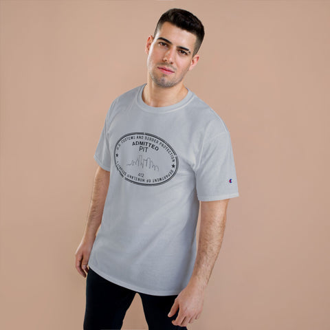 Pittsburgh Border Stamp - Champion T-Shirt T-Shirt - YinzerShop
