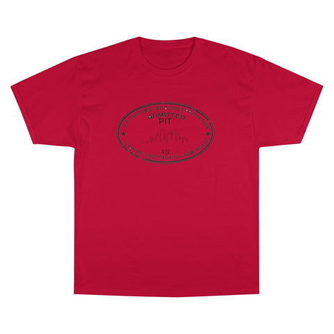 Pittsburgh Border Stamp - Champion T-Shirt T-Shirt - YinzerShop