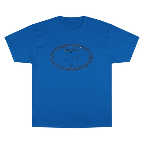 Pittsburgh Border Stamp - Champion T-Shirt T-Shirt - YinzerShop