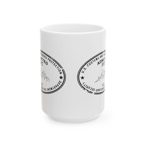 Pittsburgh Border Stamp - Coffee Mugs (11oz, 15oz) Mug - YinzerShop