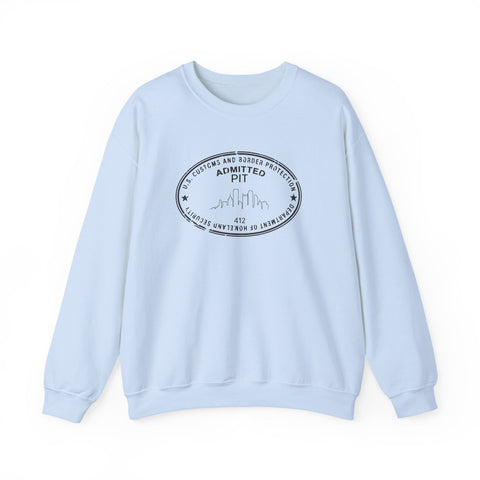 Pittsburgh Border Stamp - Heavy Blend™ Crewneck Sweatshirt Sweatshirt - YinzerShop