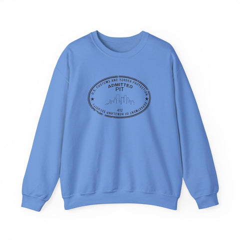 Pittsburgh Border Stamp - Heavy Blend™ Crewneck Sweatshirt Sweatshirt - YinzerShop