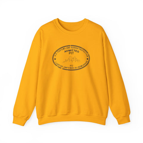 Pittsburgh Border Stamp - Heavy Blend™ Crewneck Sweatshirt Sweatshirt - YinzerShop