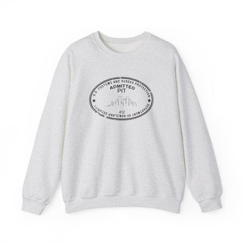 Pittsburgh Border Stamp - Heavy Blend™ Crewneck Sweatshirt Sweatshirt - YinzerShop