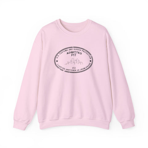 Pittsburgh Border Stamp - Heavy Blend™ Crewneck Sweatshirt Sweatshirt - YinzerShop