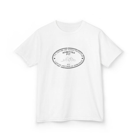 Pittsburgh Border Stamp - Kids Graphic T-Shirt Kids Apparel - YinzerShop