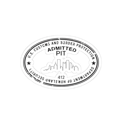 Pittsburgh Border Stamp - Kiss-Cut Stickers Paper Products - YinzerShop