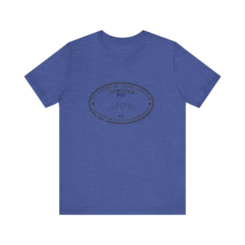 Pittsburgh Border Stamp - Short Sleeve T-Shirt T-Shirt - YinzerShop
