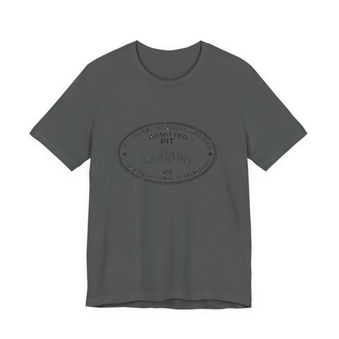 Pittsburgh Border Stamp - Short Sleeve T-Shirt T-Shirt - YinzerShop