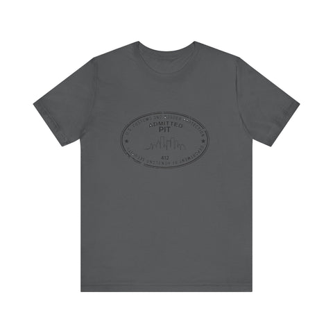 Pittsburgh Border Stamp - Short Sleeve T-Shirt T-Shirt - YinzerShop