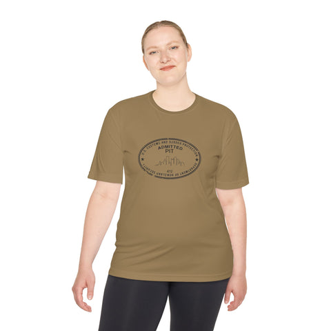 Pittsburgh Border Stamp - Sport-Tek Unisex Moisture Wicking Tee T-Shirt - YinzerShop