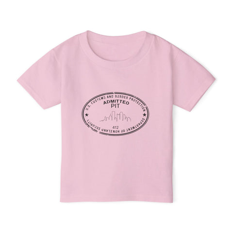 Pittsburgh Border Stamp - Toddler T-Shirt Kids Apparel - YinzerShop