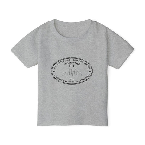 Pittsburgh Border Stamp - Toddler T-Shirt Kids Apparel - YinzerShop