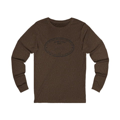 Pittsburgh Border Stamp - Unisex Long Sleeve Tee Long Sleeve Shirt - YinzerShop