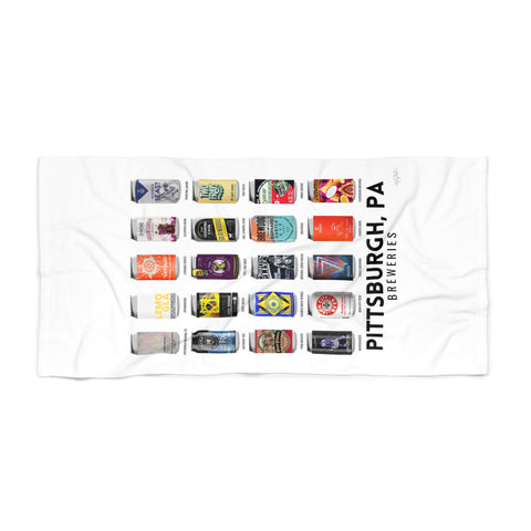 Pittsburgh Breweries - Beach Towel Home Decor - YinzerShop