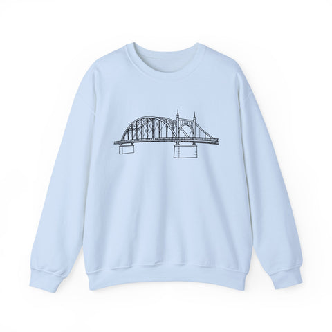 Pittsburgh Bridge Doodle - Heavy Blend™ Crewneck Sweatshirt Sweatshirt - YinzerShop