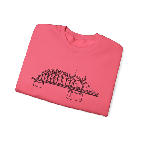 Pittsburgh Bridge Doodle - Heavy Blend™ Crewneck Sweatshirt Sweatshirt - YinzerShop