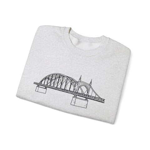 Pittsburgh Bridge Doodle - Heavy Blend™ Crewneck Sweatshirt Sweatshirt - YinzerShop