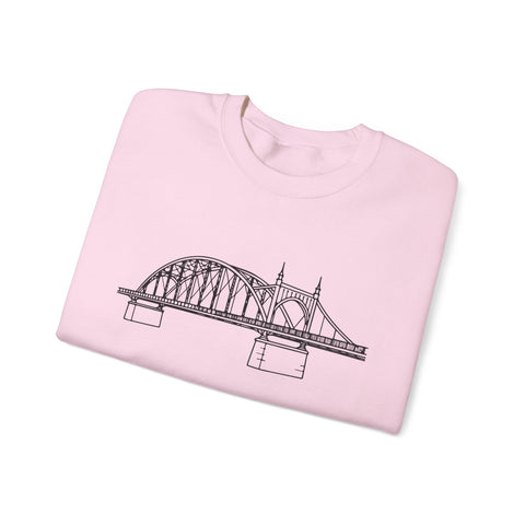 Pittsburgh Bridge Doodle - Heavy Blend™ Crewneck Sweatshirt Sweatshirt - YinzerShop
