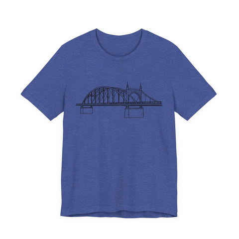 Pittsburgh Bridge Doodle - Unisex Jersey Short Sleeve Tee T-Shirt - YinzerShop