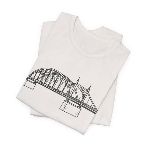Pittsburgh Bridge Doodle - Unisex Jersey Short Sleeve Tee T-Shirt - YinzerShop