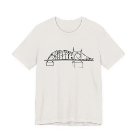 Pittsburgh Bridge Doodle - Unisex Jersey Short Sleeve Tee T-Shirt - YinzerShop