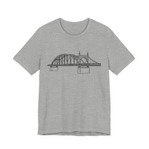 Pittsburgh Bridge Doodle - Unisex Jersey Short Sleeve Tee T-Shirt - YinzerShop