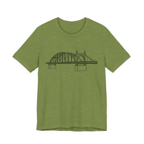 Pittsburgh Bridge Doodle - Unisex Jersey Short Sleeve Tee T-Shirt - YinzerShop