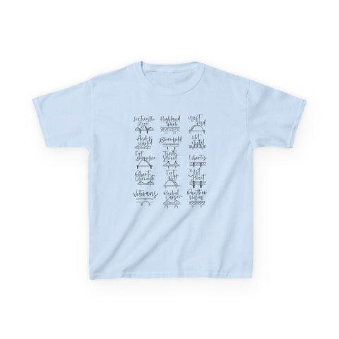 Pittsburgh Bridges Doodle - Kids Graphic T-Shirt Kids Apparel - YinzerShop