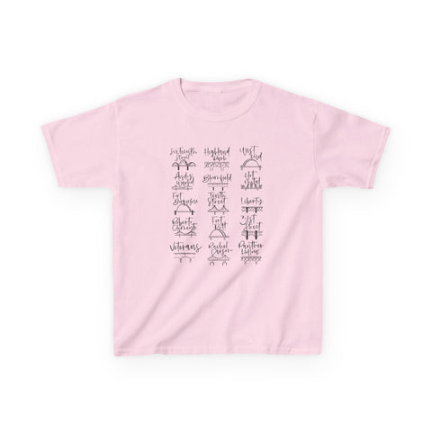 Pittsburgh Bridges Doodle - Kids Graphic T-Shirt Kids Apparel - YinzerShop