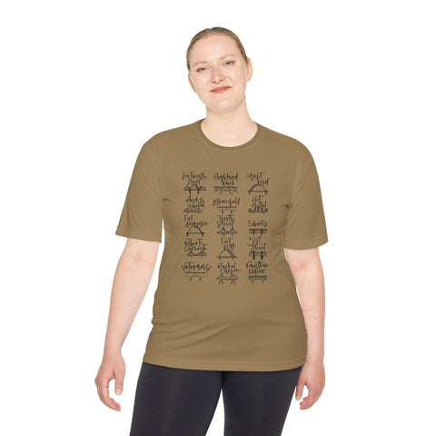 Pittsburgh Bridges Doodle - Sport-Tek Unisex Moisture Wicking Tee T-Shirt - YinzerShop