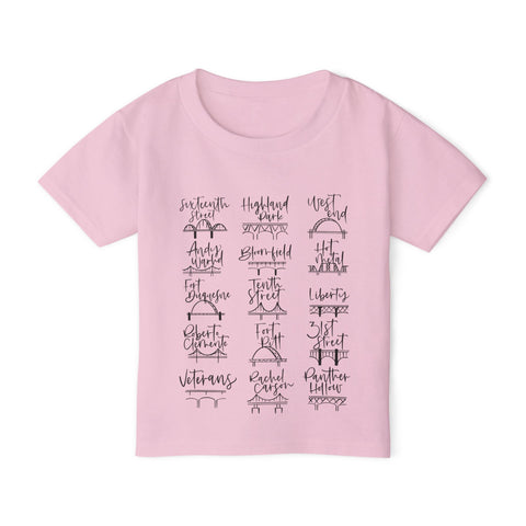 Pittsburgh Bridges Doodle - Toddler T-Shirt Kids Apparel - YinzerShop