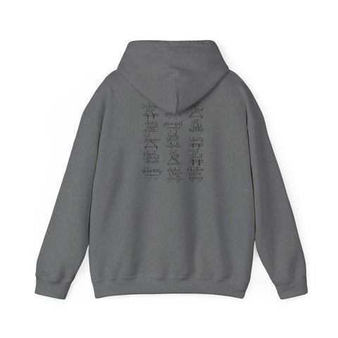 Pittsburgh Bridges Doodle - Unisex Heavy Blend™ Hooded Sweatshirt Hoodie - YinzerShop