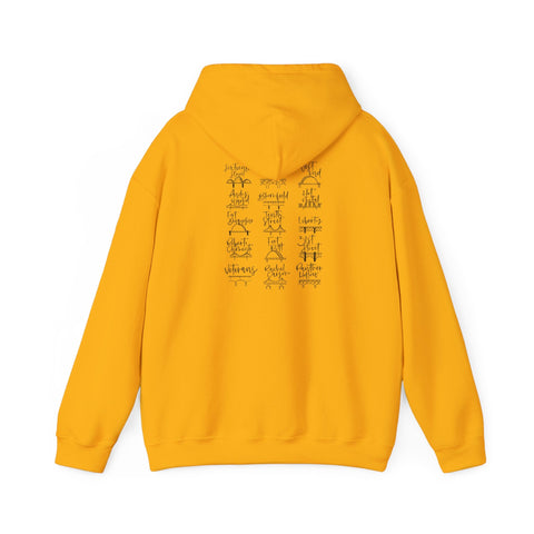 Pittsburgh Bridges Doodle - Unisex Heavy Blend™ Hooded Sweatshirt Hoodie - YinzerShop