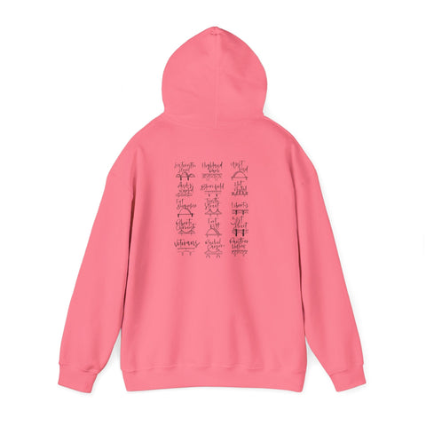 Pittsburgh Bridges Doodle - Unisex Heavy Blend™ Hooded Sweatshirt Hoodie - YinzerShop