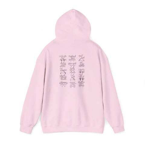 Pittsburgh Bridges Doodle - Unisex Heavy Blend™ Hooded Sweatshirt Hoodie - YinzerShop