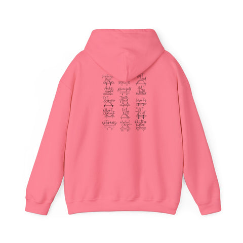 Pittsburgh Bridges Doodle - Unisex Heavy Blend™ Hooded Sweatshirt Hoodie - YinzerShop
