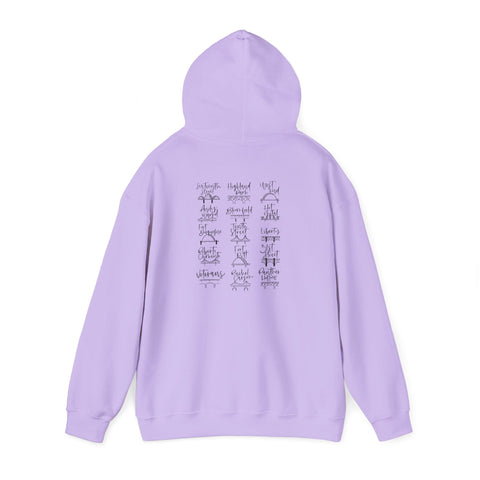 Pittsburgh Bridges Doodle - Unisex Heavy Blend™ Hooded Sweatshirt Hoodie - YinzerShop