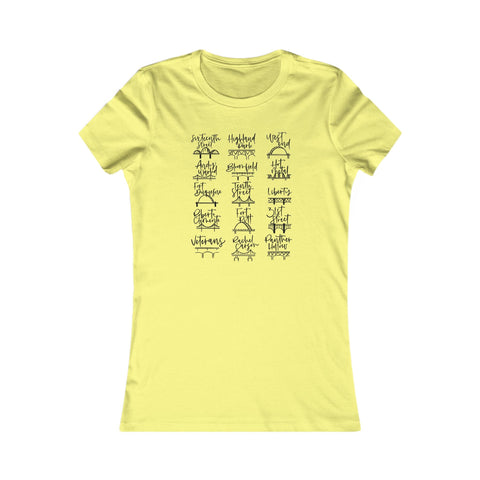 Pittsburgh Bridges Doodle - Women's Favorite Tee T-Shirt - YinzerShop