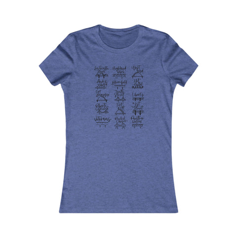 Pittsburgh Bridges Doodle - Women's Favorite Tee T-Shirt - YinzerShop