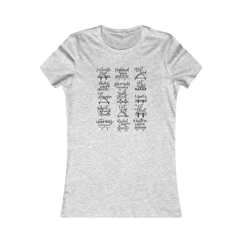 Pittsburgh Bridges Doodle - Women's Favorite Tee T-Shirt - YinzerShop