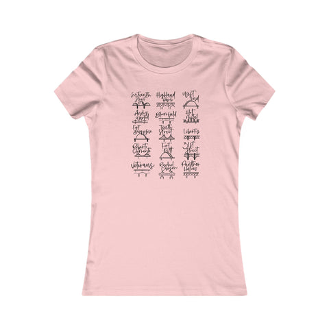 Pittsburgh Bridges Doodle - Women's Favorite Tee T-Shirt - YinzerShop